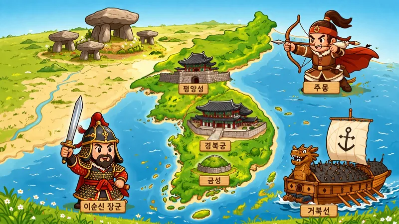 [한국사]지도 한 장에 끝내는 한국사 : 6회 만에 고조선부터 오늘날까지 전체 흐름 잡기-thumbnail