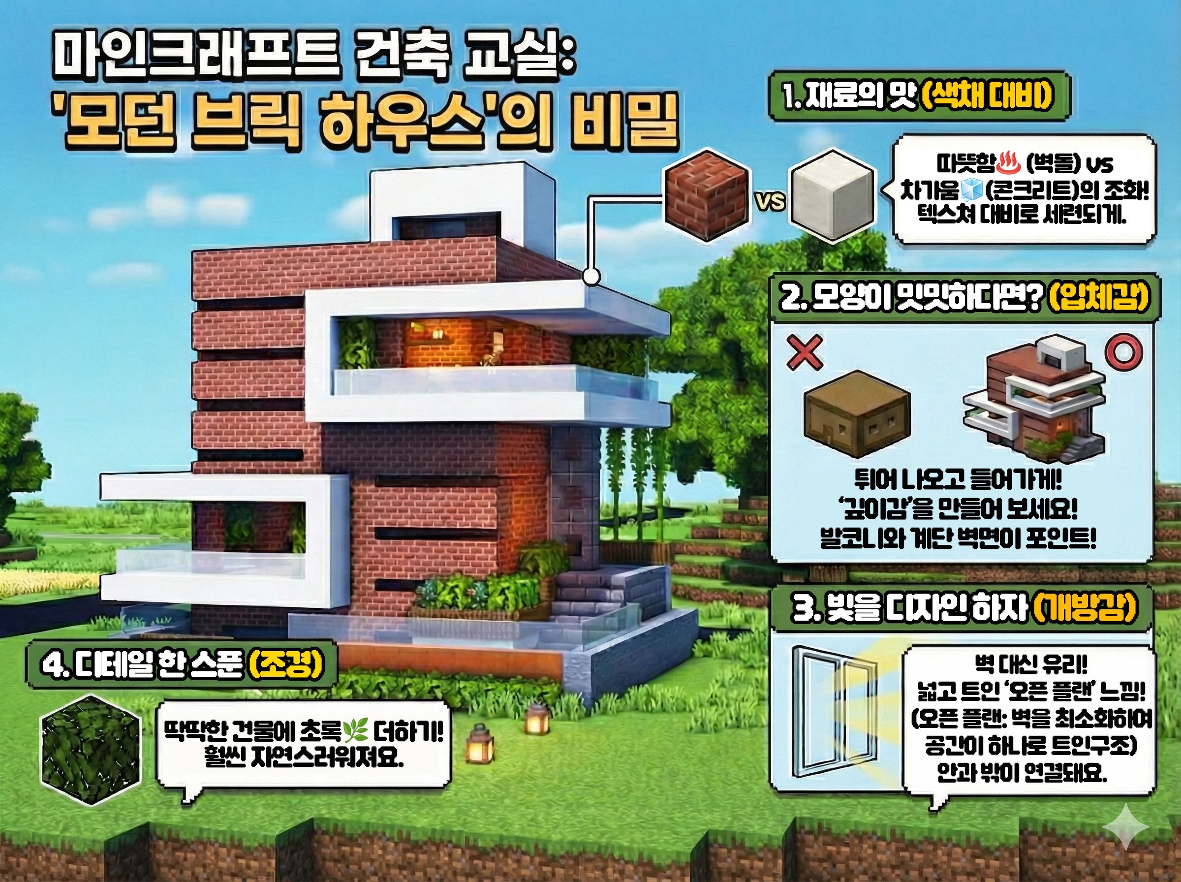 테라코타 집 만들기: 마인크래프트 튜토리얼, image size:2400x1792