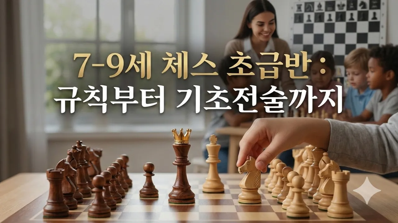 7-9세 체스 초급반 : 규칙부터 기초전술까지