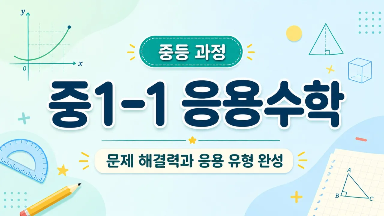 중학교 1학년 1학기 : 응용능력을 키우는 쎈 수학 시간