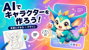 [9~12歳・1対1] AIでオリジナルキャラクターを作ろう! 言葉にする力を育てプロフィールカード完成