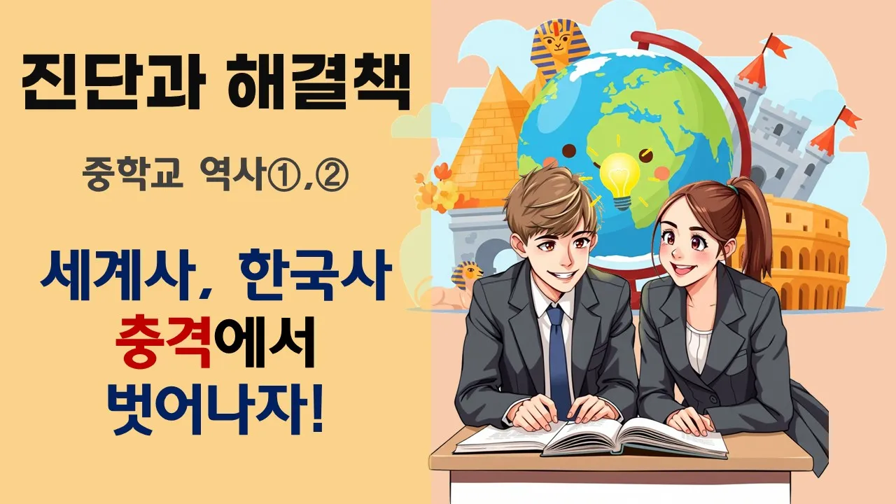 [예비중] [진단과 해결책] 중학교 역사 공부 컨설팅 1,2 : 세계사, 한국사 충격에서 벗어나자!