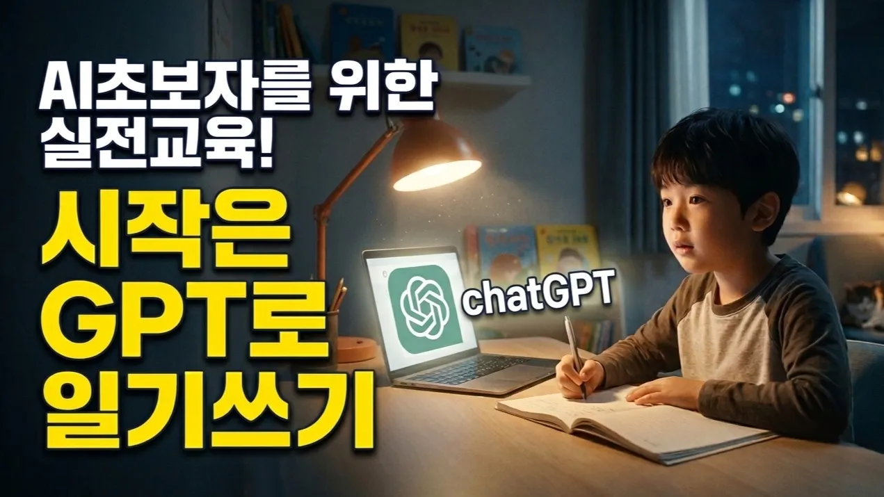 [New] 내가 쓴 일기로 만드는 AI콘텐츠(챗GPT·제미나이) 실전수업  [AIX과학]