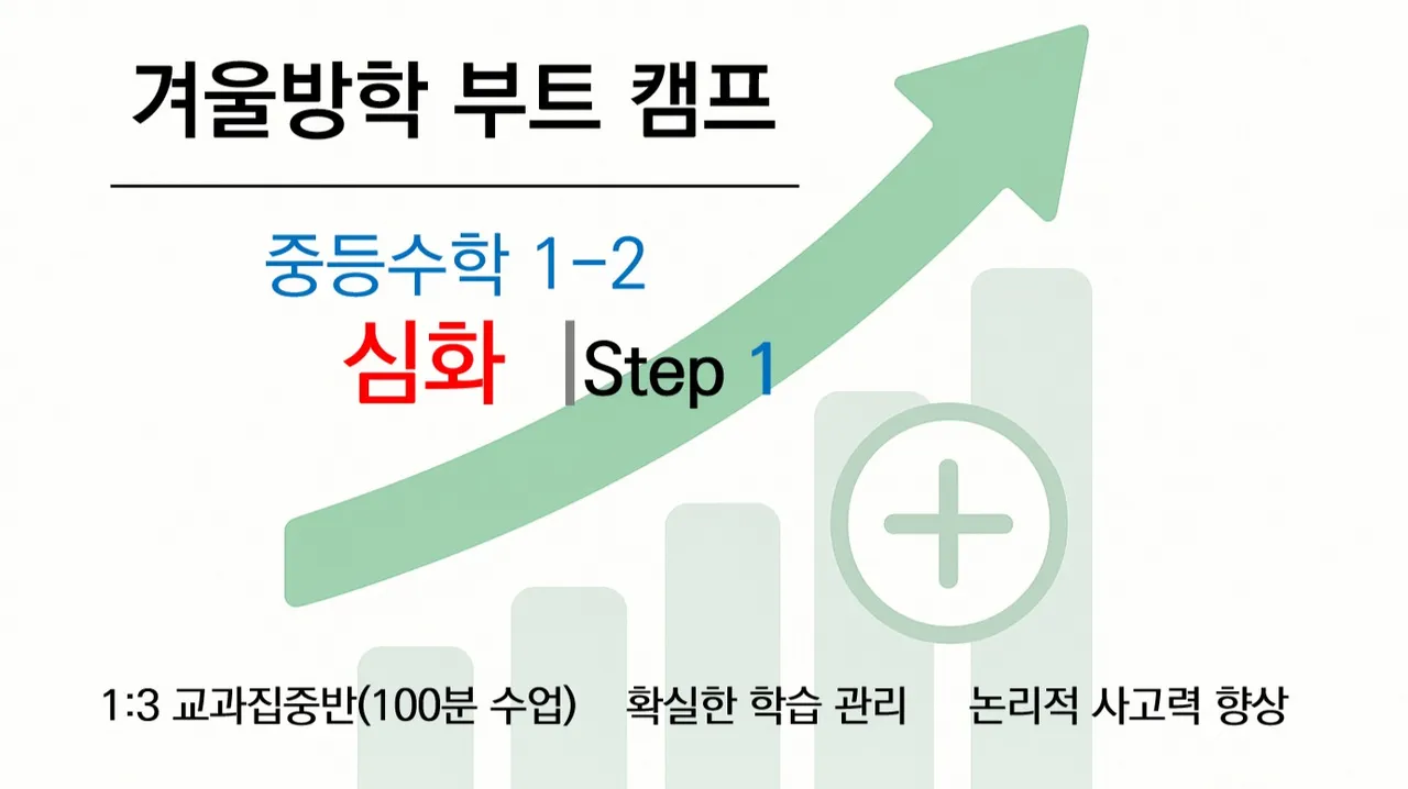 [겨울방학 부트캠프] 중1 2학기 수학 선행 심화반 (심화개념+문제풀이) <전반부>