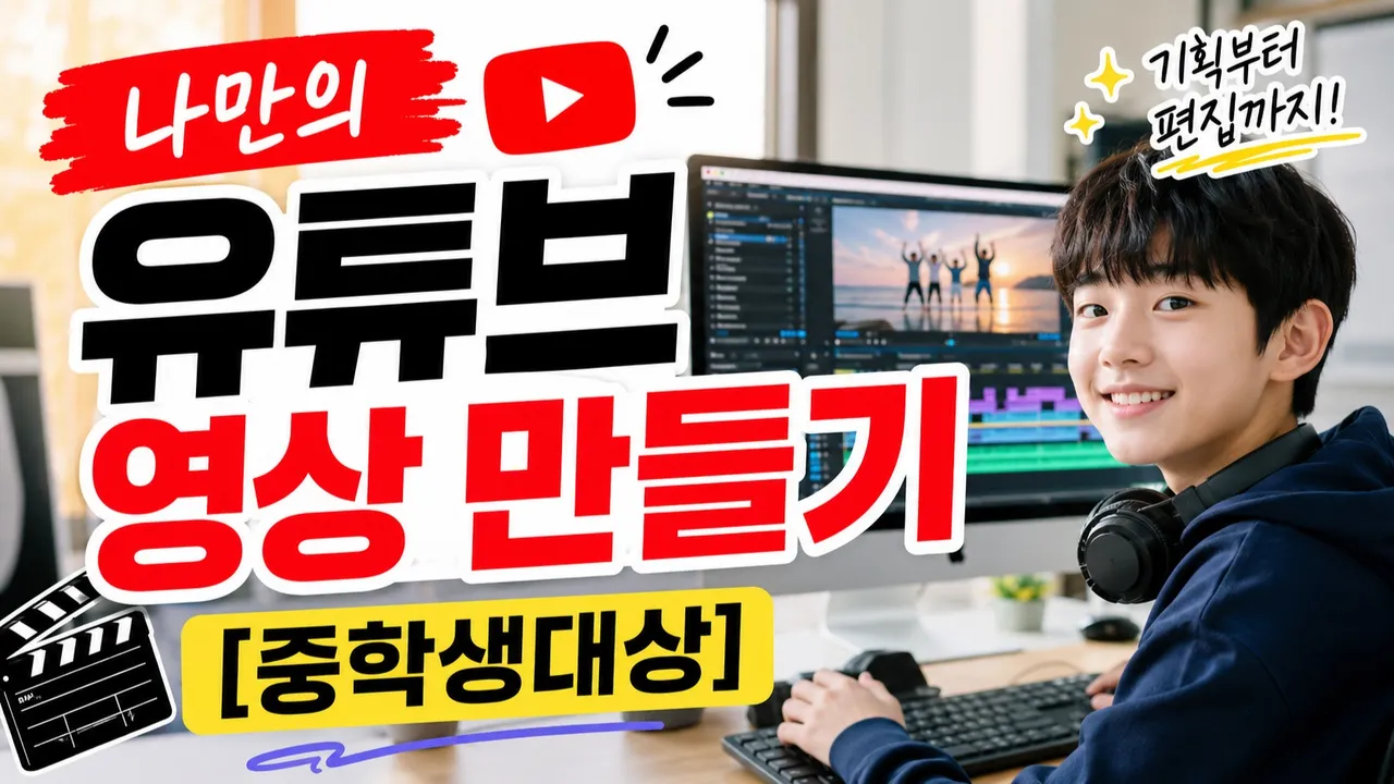 [여름방학 특강-중학생전용] 나만의 유튜브 영상 만들기 프로젝트