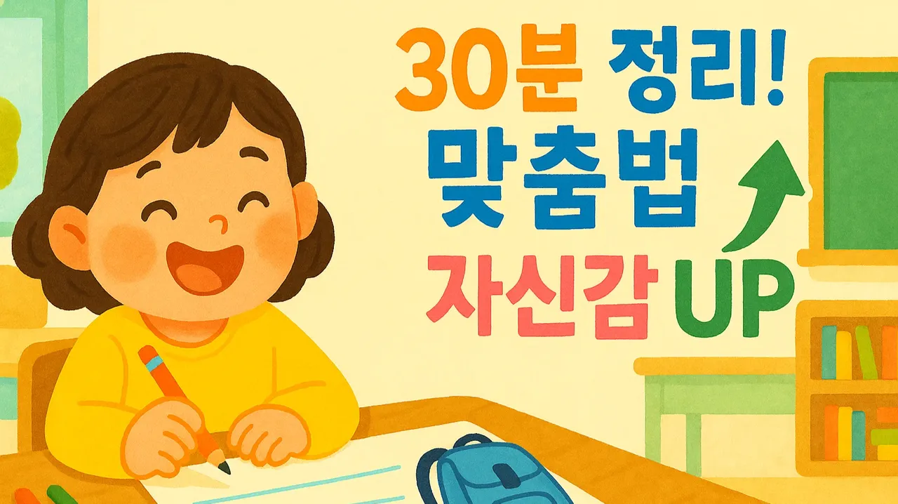 초등 필수 맞춤법 30분 정리! 우리 아이 국어 자신감 수업