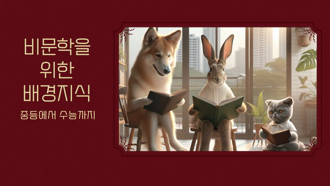 중학생 필수! 수능 비문학, 배경지식으로 뚫는다