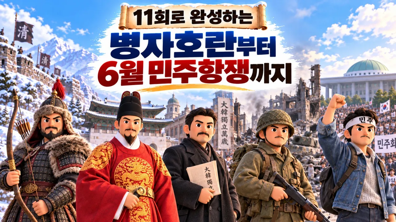 [겨울방학특강] 11회 완성! 한국사 통사 (병자호란 - 6월 민주항쟁)-thumbnail