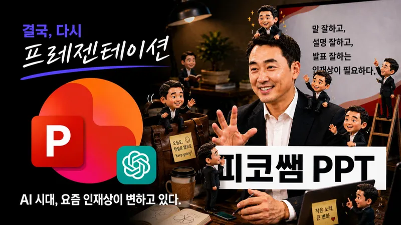 [피코쌤 PPT+챗GPT] 'PPT는 재미있게 배우고, 발표는 명료하게' 말 잘하고 설명 잘하고 발표까지 잘하는 친구들-thumbnail