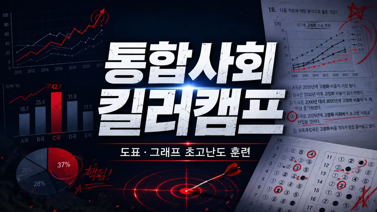 [방학특강] 통합사회 도표, 그래프 킬러캠프