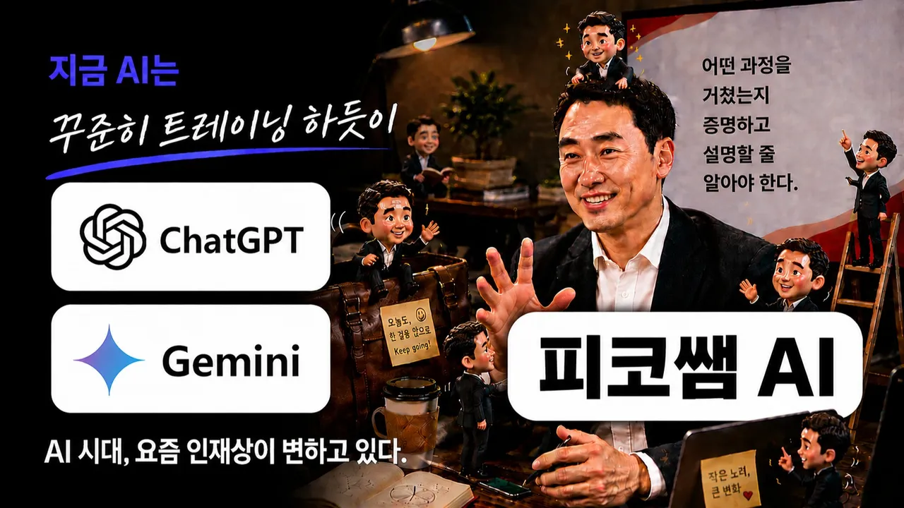 [피코쌤AI]딱50분-챗GPT,제미나이-AI로 만든 결과물의 과정을 증명하고 설명할 줄 아는 어린이