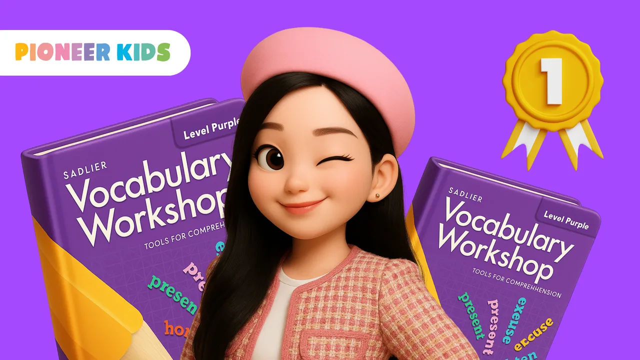 [피오니키즈] 미국 초등학교 2학년 영단어  Vocabulary Workshop Purple