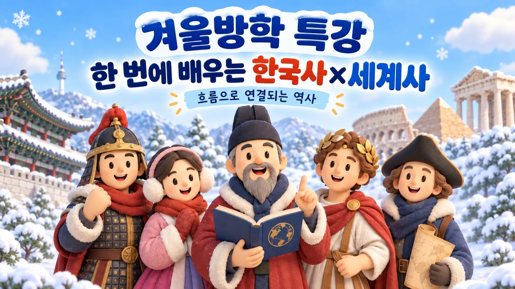 [겨울방학특강] 한국사X세계사 16회 완성: 선사시대부터 현대까지