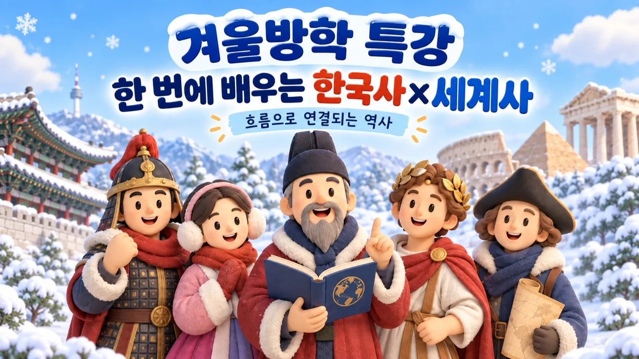 [겨울방학특강] 한국사X세계사 16회 완성: 선사시대부터 현대까지