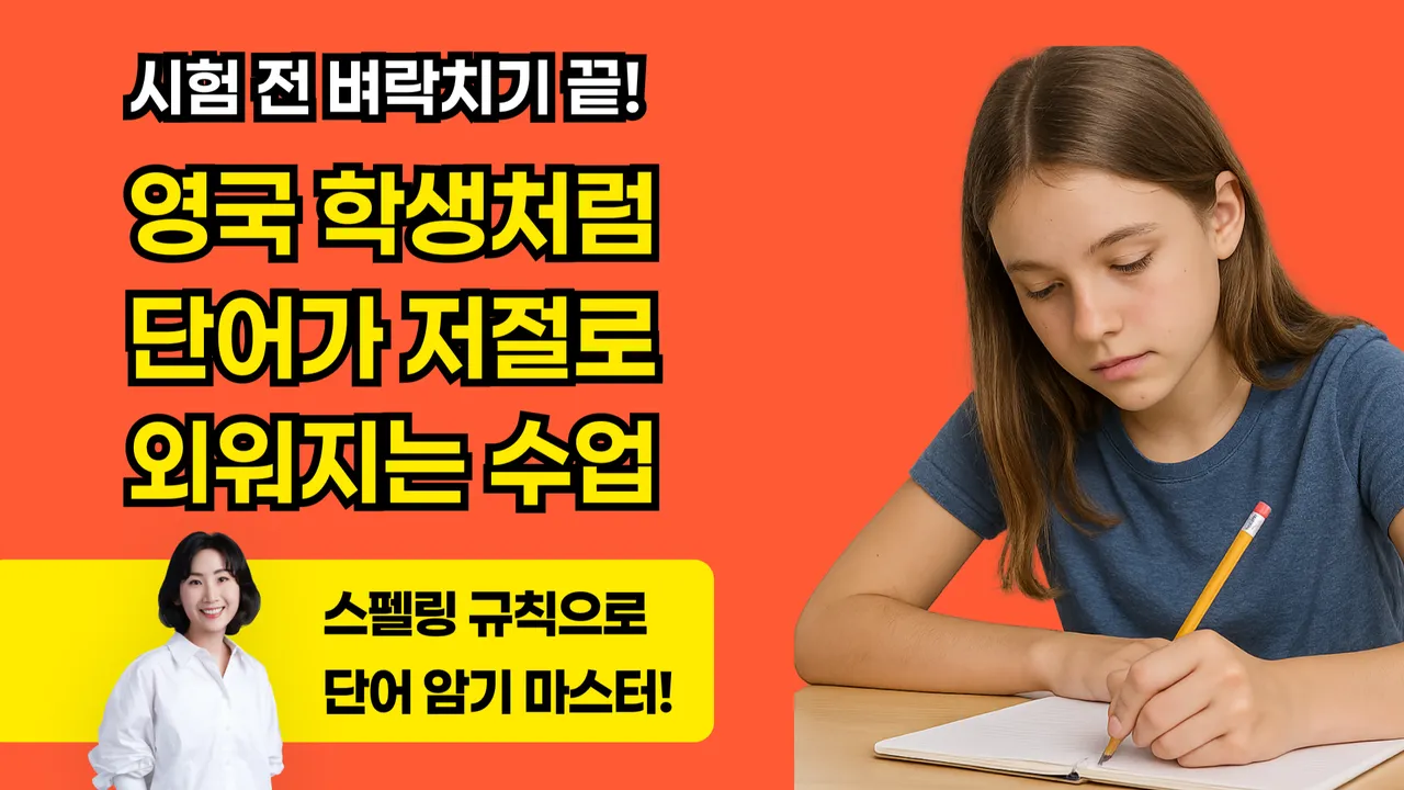 시험 전 벼락치기 끝! 영국 아이들처럼 단어가 저절로 외워지는 과학적 영단어 암기법