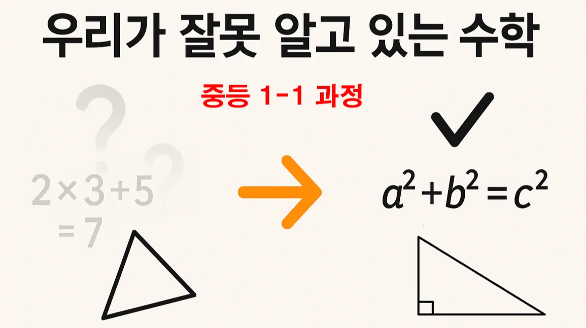 [우리가 잘못 알고 있는 수학] 중등수학 1-1 : 수와 식 : 두 번째 이야기