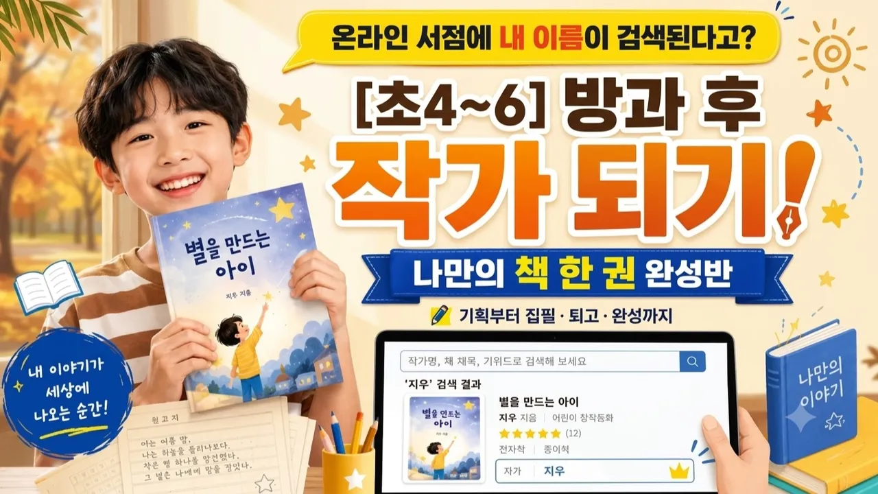 [초4~6] 방과후 작가 데뷔! 전자책 출간 프로젝트