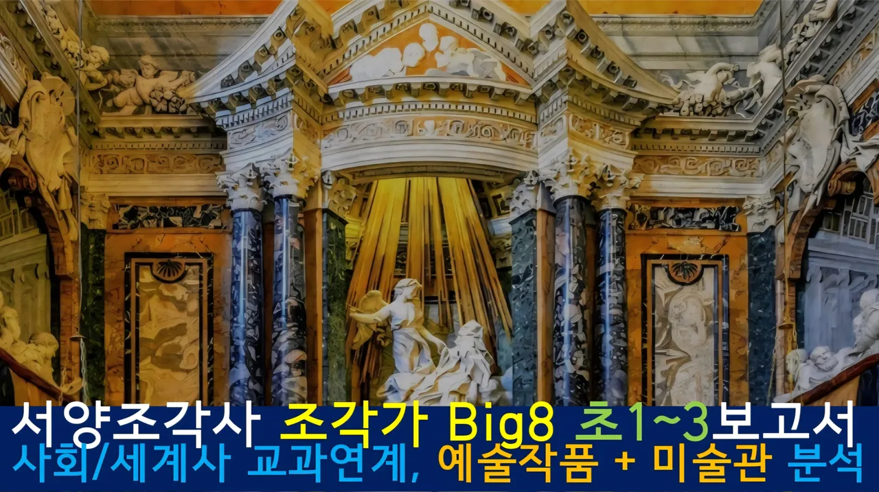 [서양조각사]<초1~3사회 연계> 대치동20년 경력쌤과 '조각가Big8' 예술,건축,세계사 랜선여행