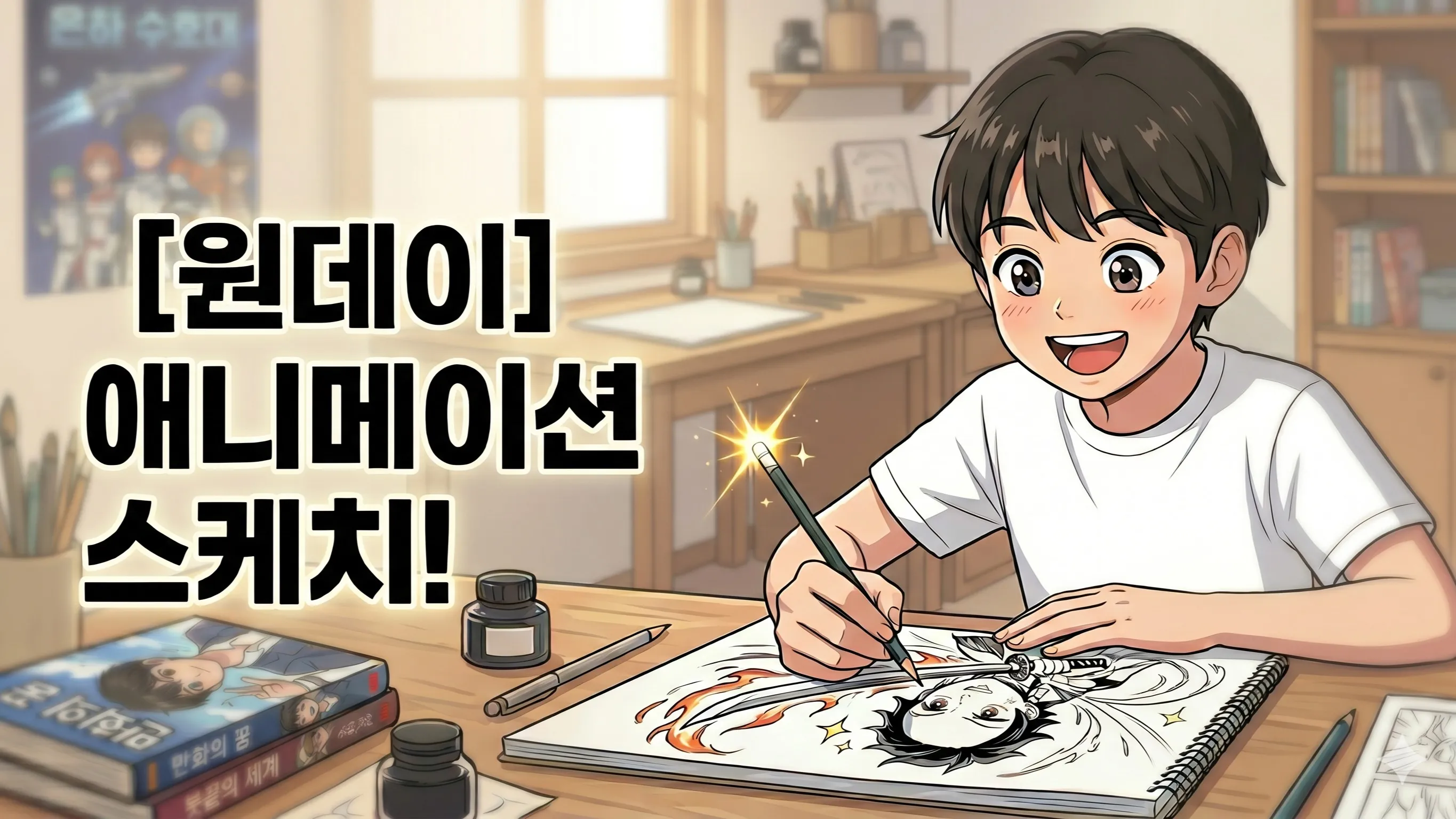 [원데이] 곰손도 금손되는 마법! 내 손으로 완성하는 '애니메이션 캐릭터 스케치' 기초