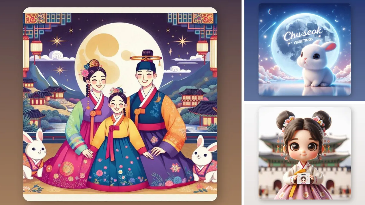 AI와 함께하는 나만의 특별한 추석 카드 만들기