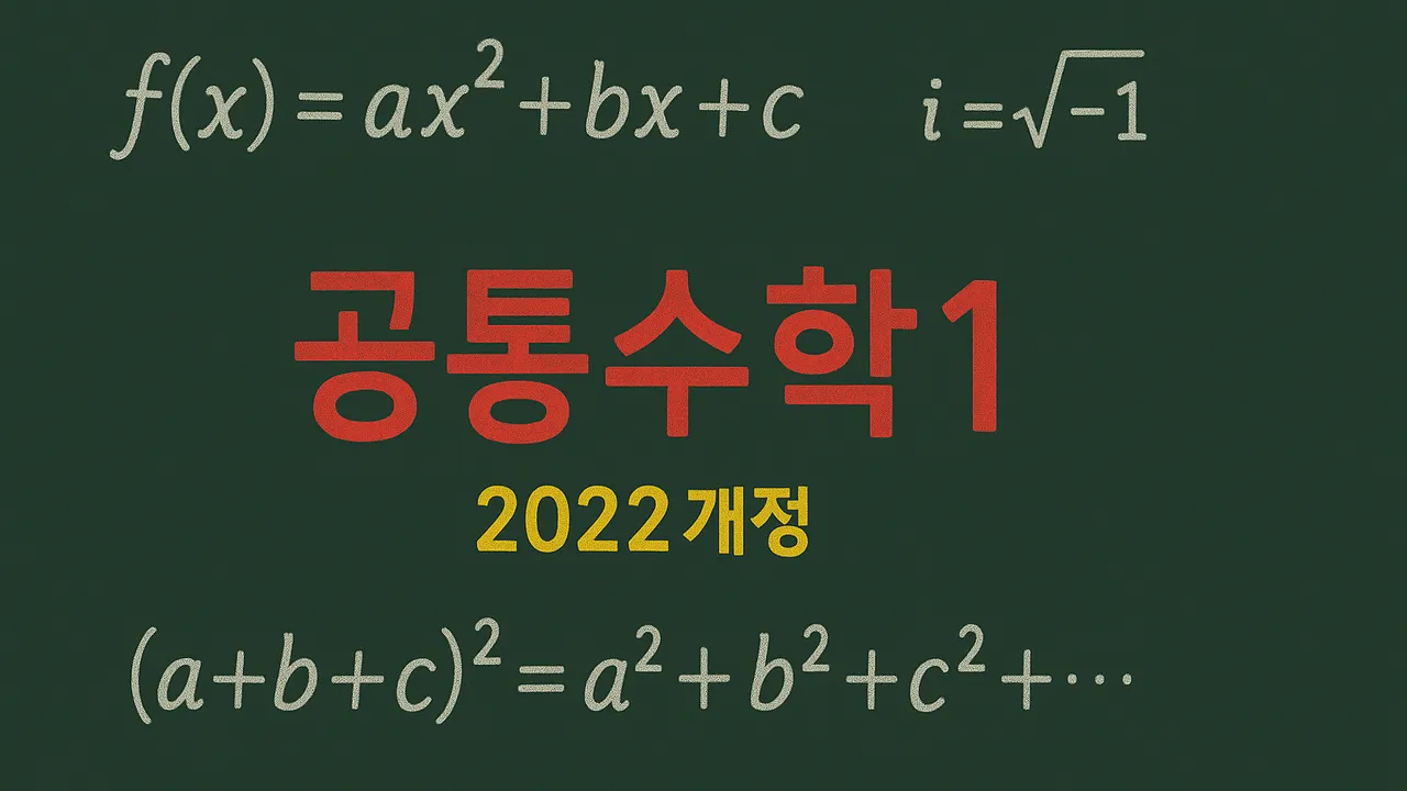 고등선행: 지금까지 이런 수업은 없었다! 공통수학 1 [이론과 개념] (3개월 완성)