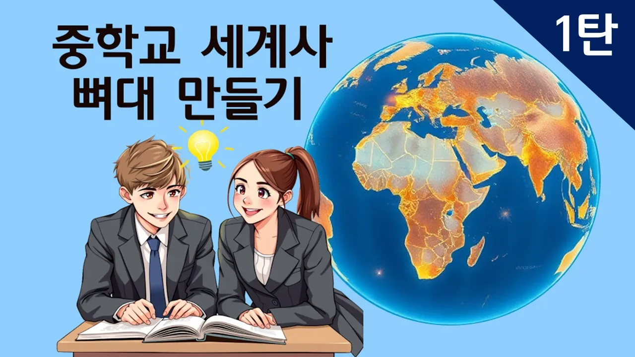 중학교 세계사 1탄 : 지도 위에 입체적으로 살아나는 세계사!