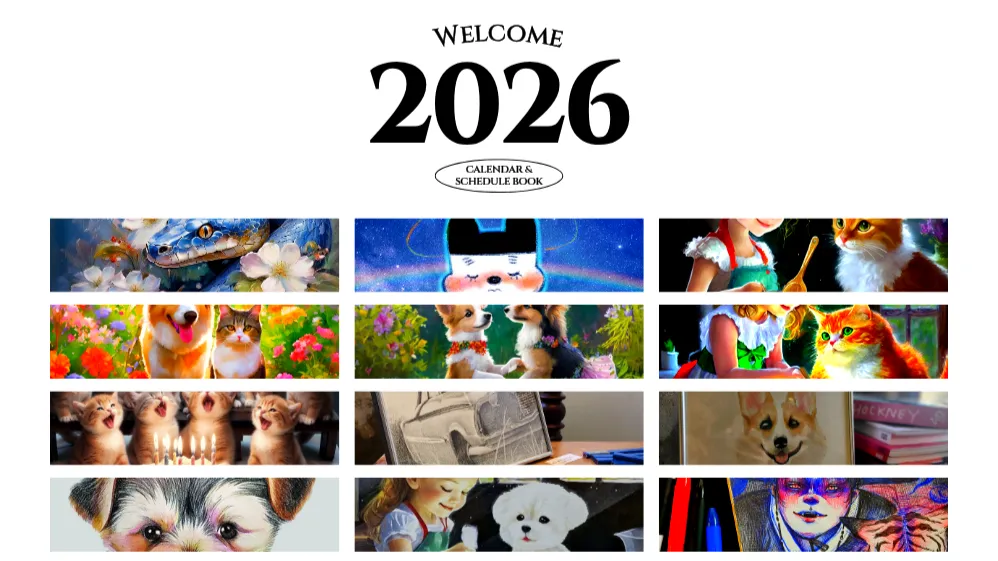 내가 그린 그림으로 달력을 만들어요! "2026" 달력 만들기