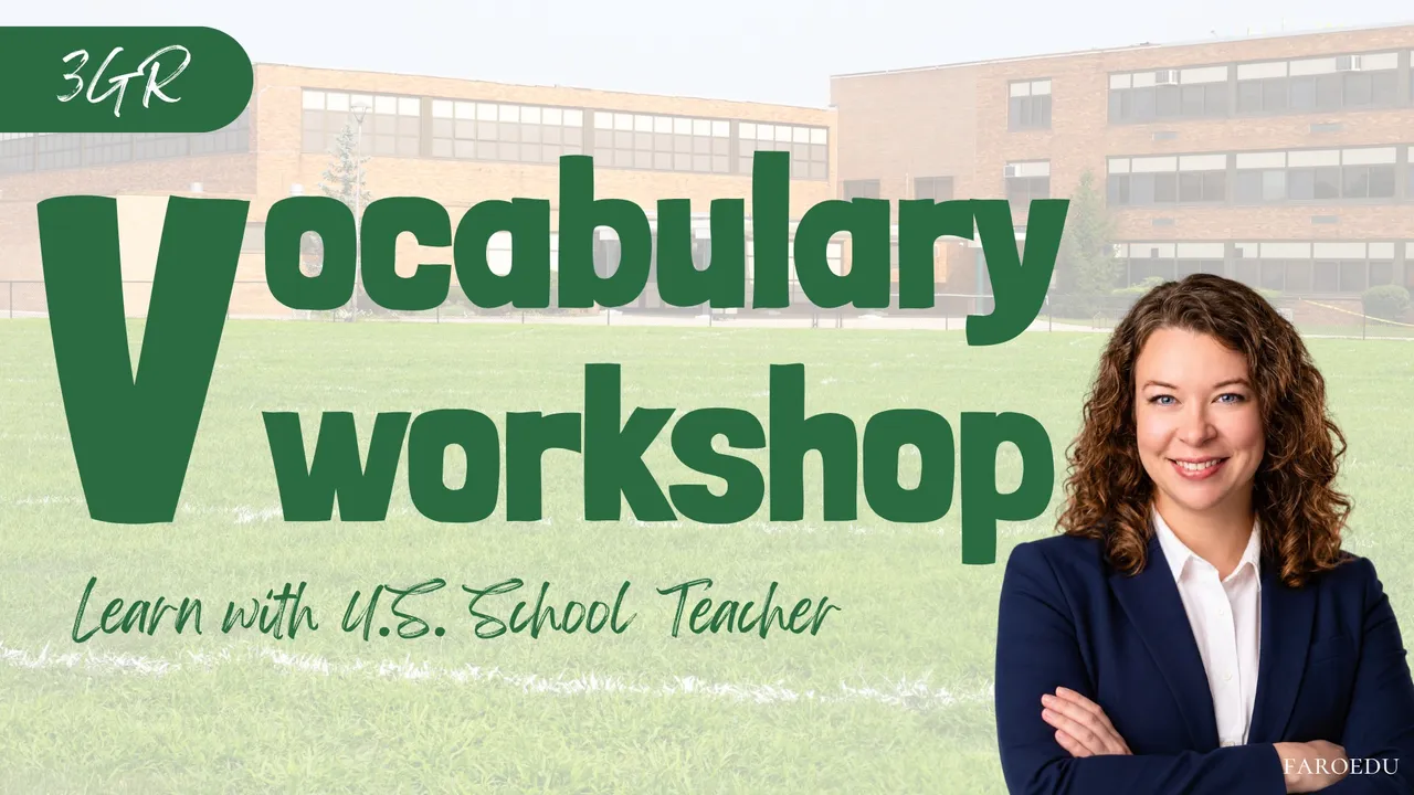 미국 초등 교사의 [3학년 어휘 특강] Vocabulary Workshop Green