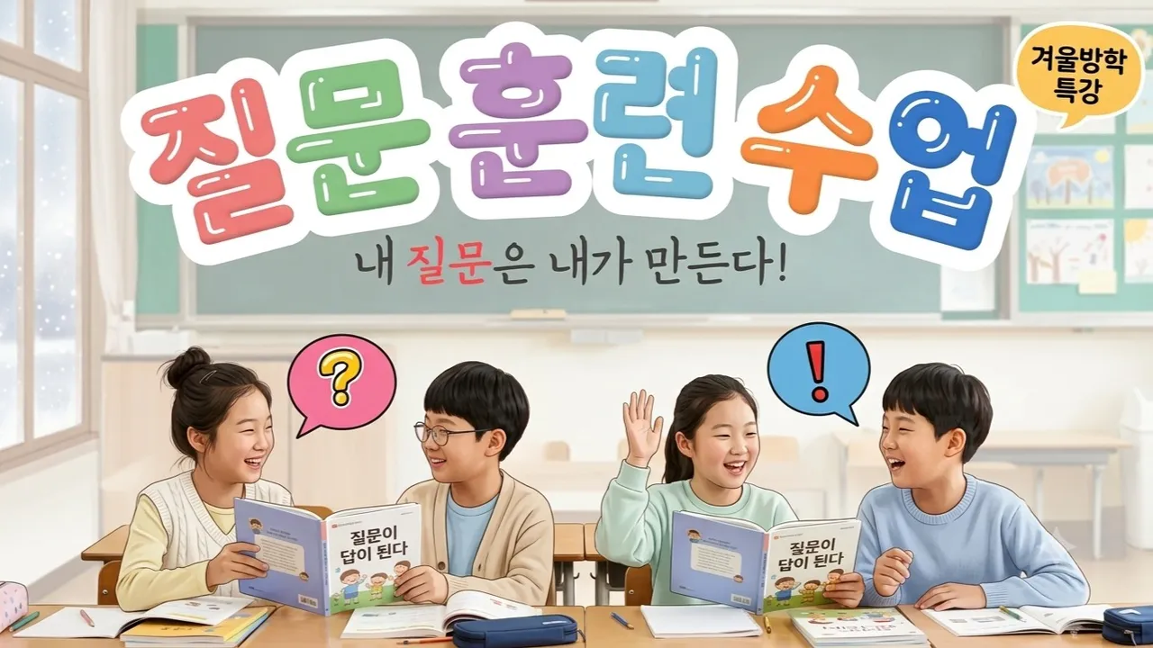 (겨울방학특강) 초 3~5 질문 훈련 수업, 질문 잘하는 아이로 변신!