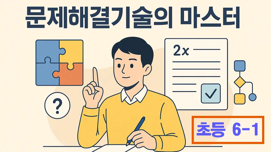 초 6-1 문제해결기술 마스터 : 기본부터 심화까지 : 문제 이해, 풀이 계획 수립 그리고 반성