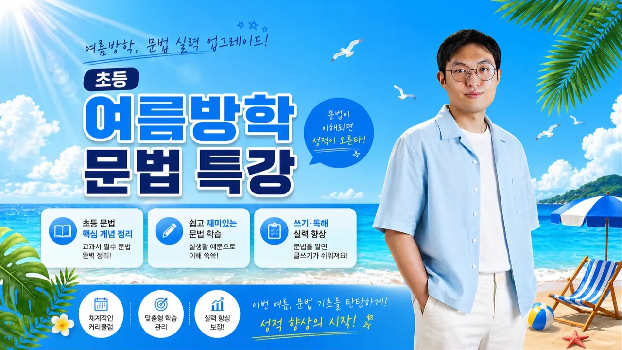 [현서초등] 여름방학 특징 초등문법 기본 마스터!