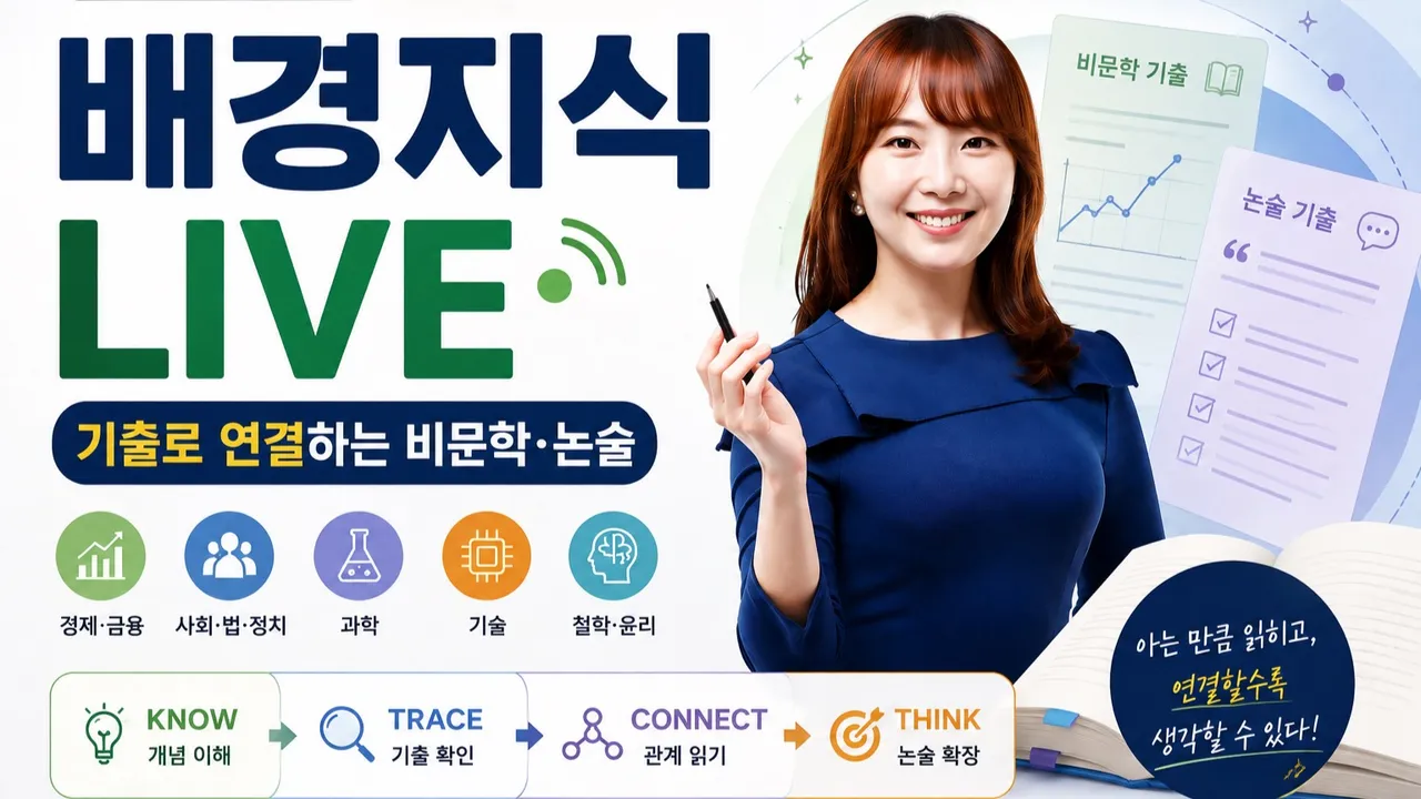 [중등 주말 30분] 배경지식 LIVE : 기출로 연결하는 비문학·논술