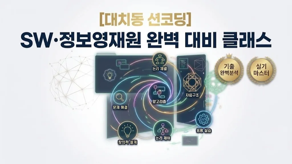 [대치동 션코딩] SW, 정보영재원 기출 분석 기반 실기 마스터 클래스