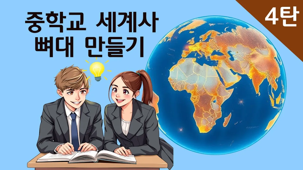 중학교 세계사 4탄 : 지도 위에 입체적으로 살아나는 세계사!