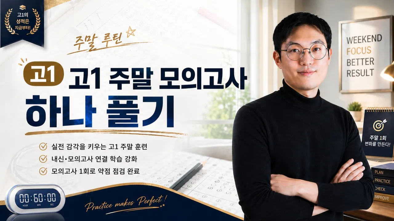 [현서 여름방학특강 ] <고1> 주말 3시간 영어집중! 모의고사 하나풀기!