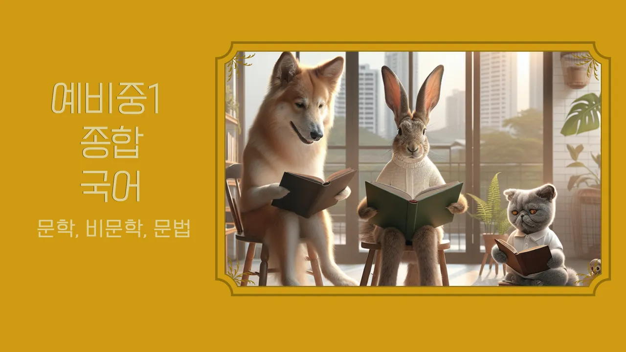 [예비중등]국어종합반-문학,비문학,문법 : 개념에서 작품까지[기초 없는 중학생 환영]