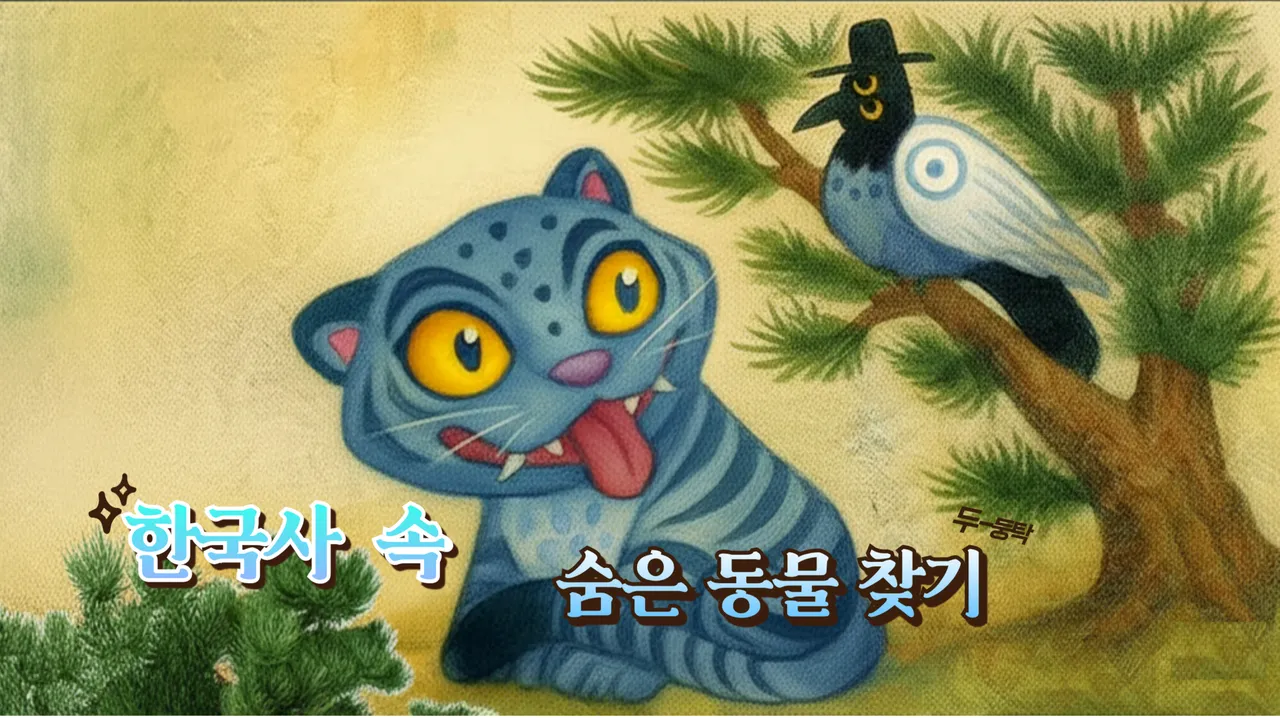 케이팝 스타 호랑이와 함께 한국사 속 숨은 동물 찾기