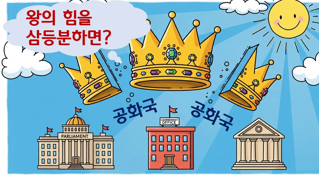 왕의 힘을 삼등분 하면?
