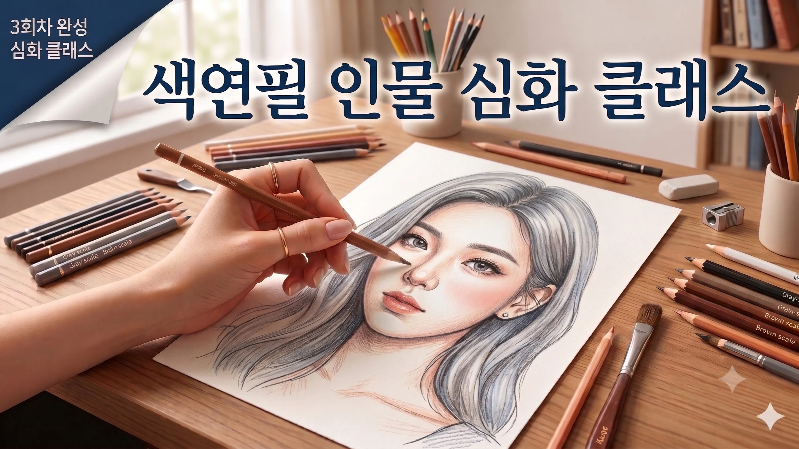 [심화 클래스] 색연필만 있으면 되는 기초 인물 드로잉!