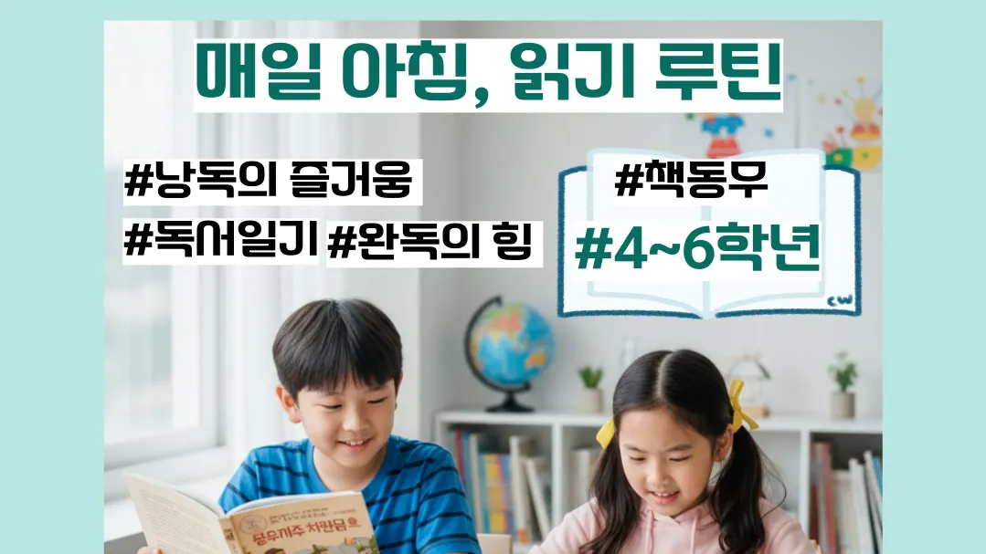 [시즌 2] 4~6학년:  매일 아침 읽기 루틴, 아침 독서 20분