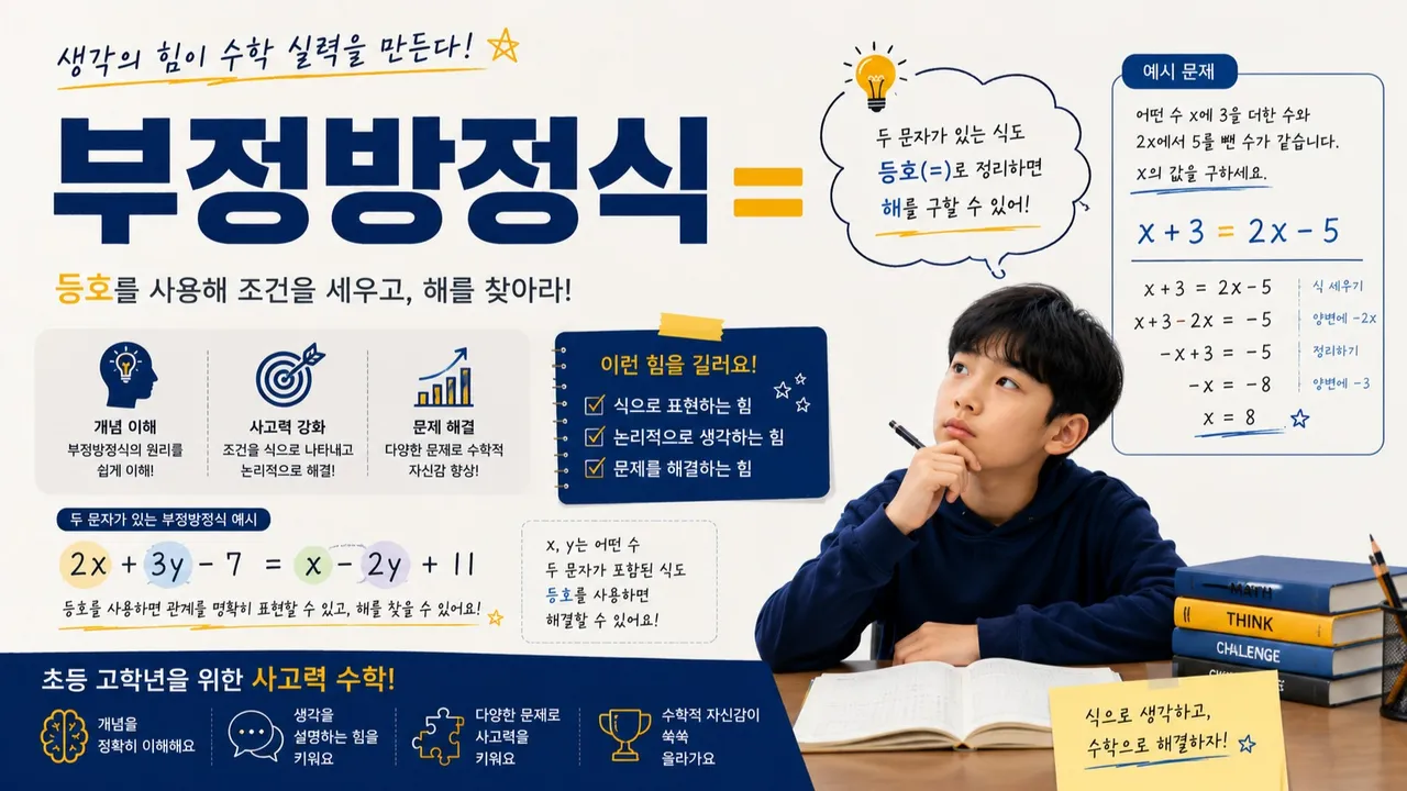 완전정복!! 부정방정식이란 무엇인가? (교과 외 과정)