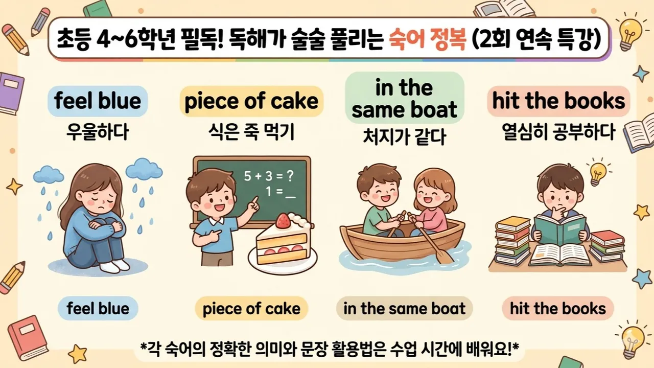 문장으로 익히는 [초등 필수 영어 숙어] 2회 완성