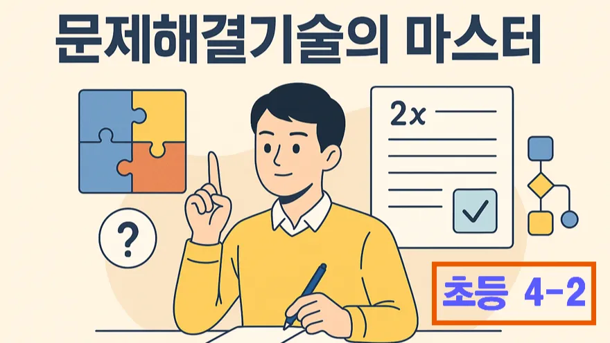 초 4-2 문제해결기술 마스터 : 기본부터 심화까지 : 문제 이해, 풀이 계획 수립 그리고 반성
