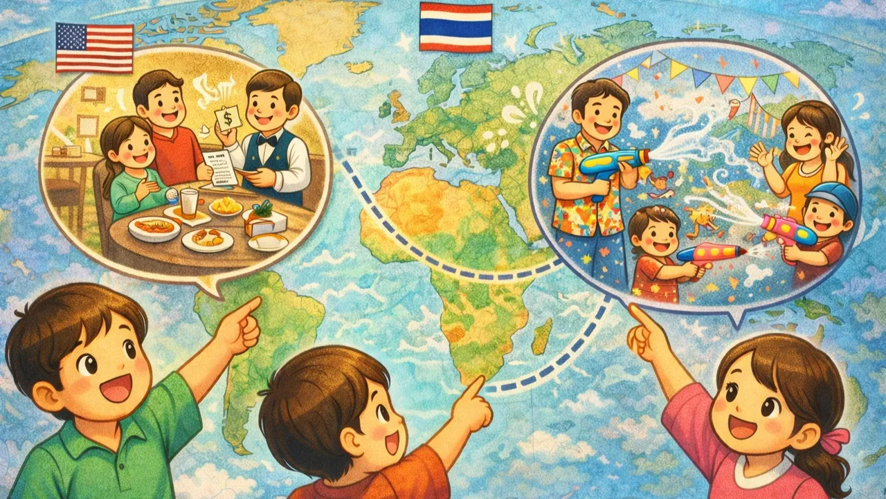 지도 위에 펼쳐지는 신기한 문화 여행 [미국, 태국]