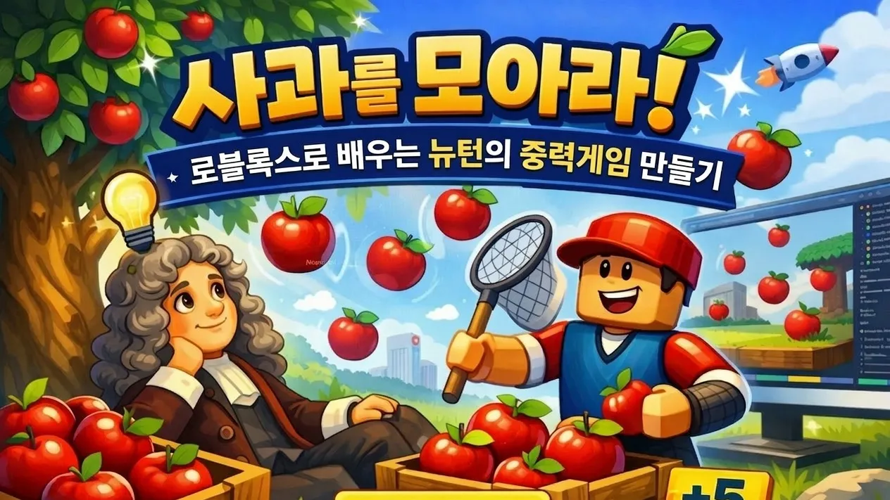 [New] 사과를 모아라! 로블록스로 배우는 뉴턴의 중력 게임 만들기 [로블록스X과학]
