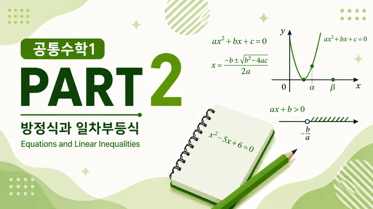 [고등선행] 공통수학1 : 개념원리 Part2