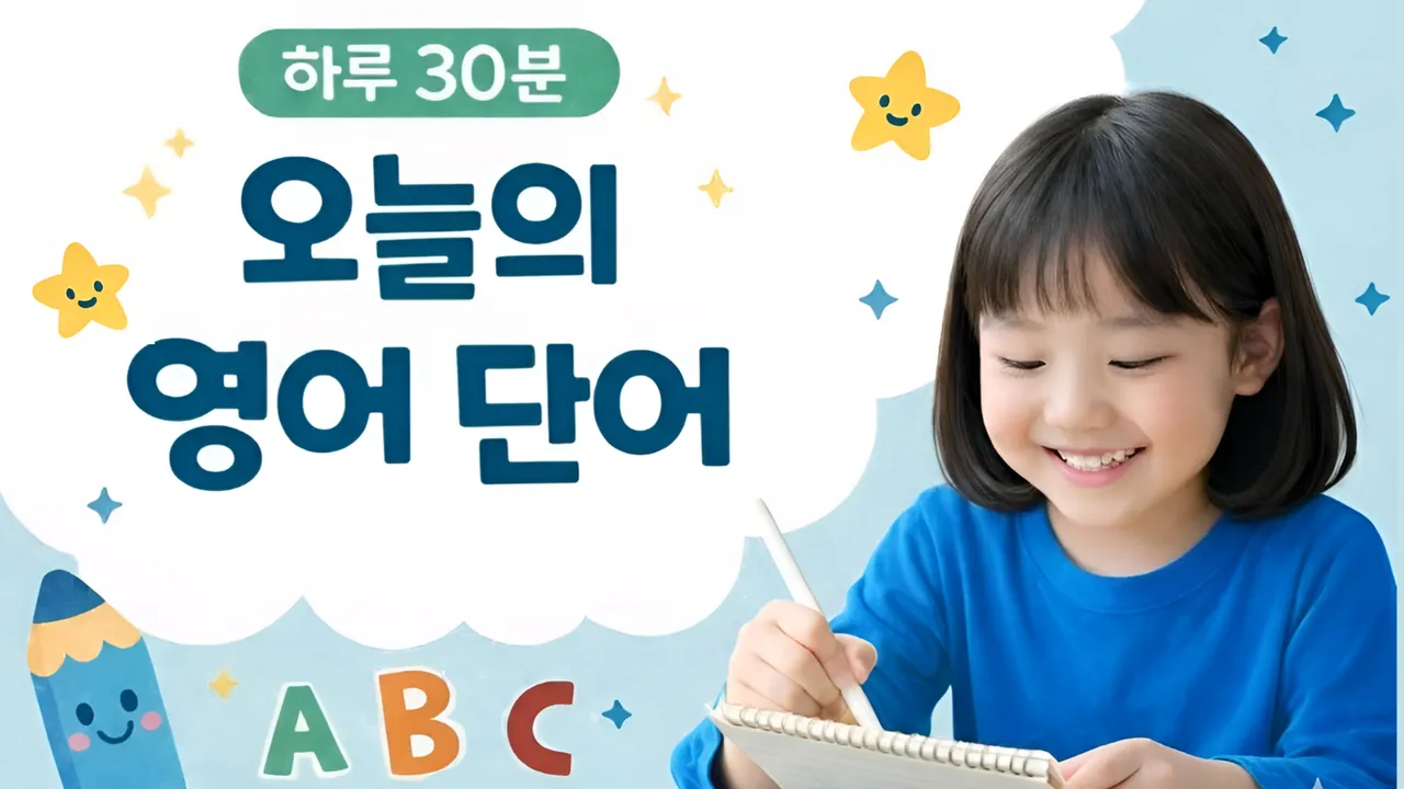 [초등 저학년 영어] 하루 30분, 오늘의 영어 단어