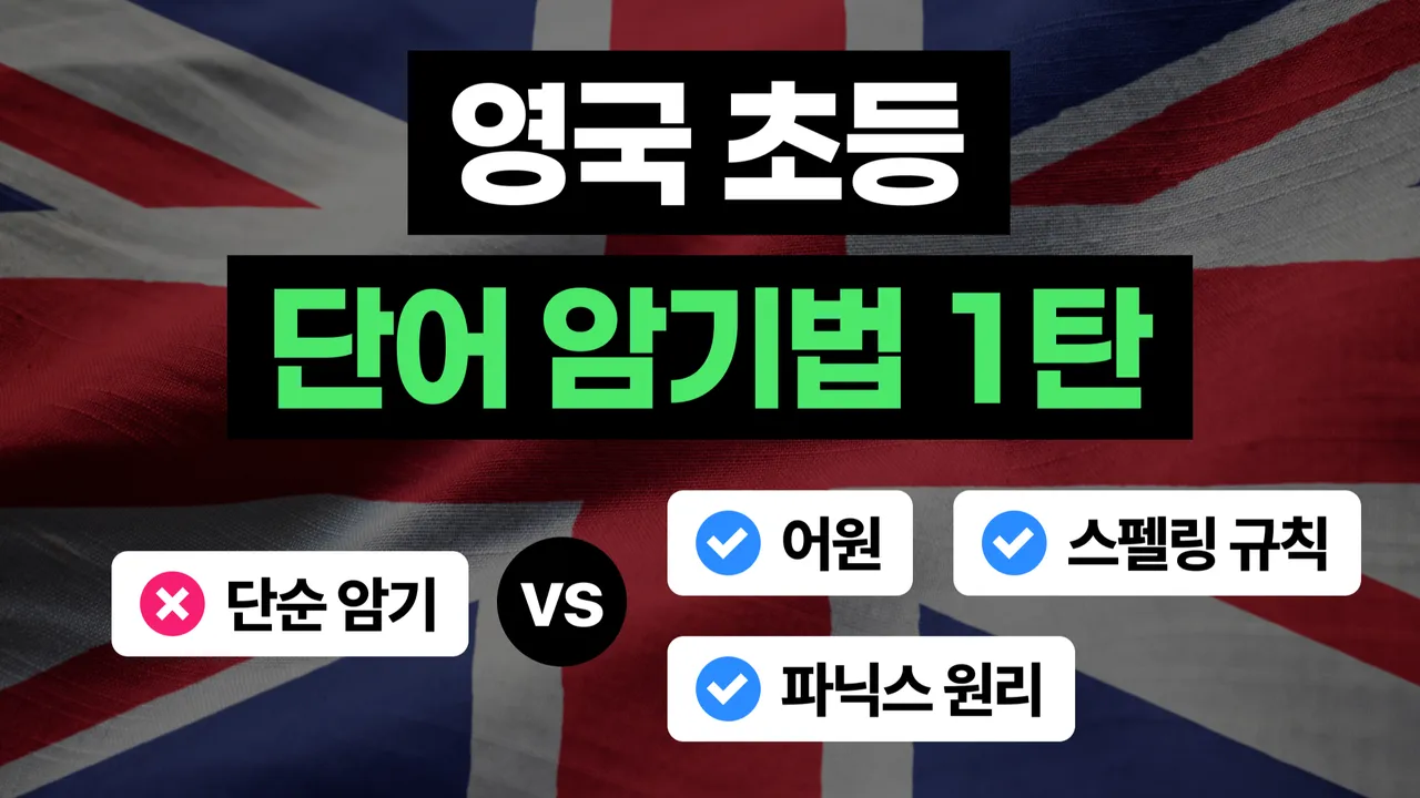 영단어 암기법 1탄 (Spelling rule 1) 영국학생이 암기하는 방식 그대로 영단어 암기해요!