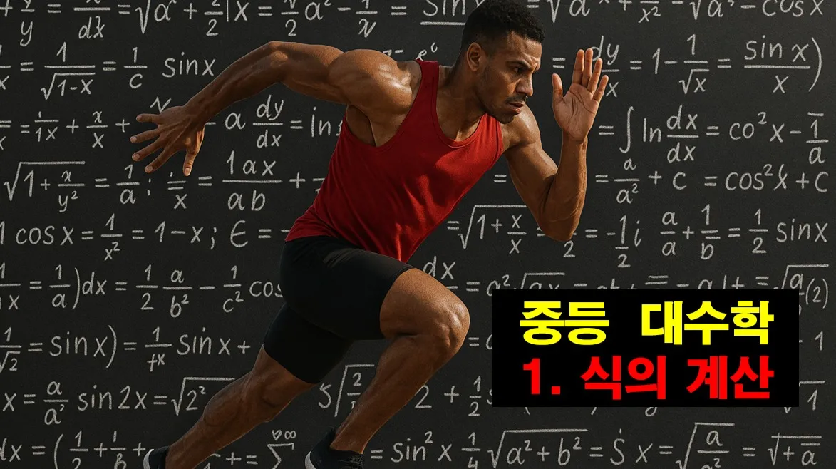 [중등선행] 빠른 진도를 원하는 학생을 위한 중등 대수학 : 1-식의 계산 : 1학년부터 3학년 과정의 식 단원 포함 계통 수업