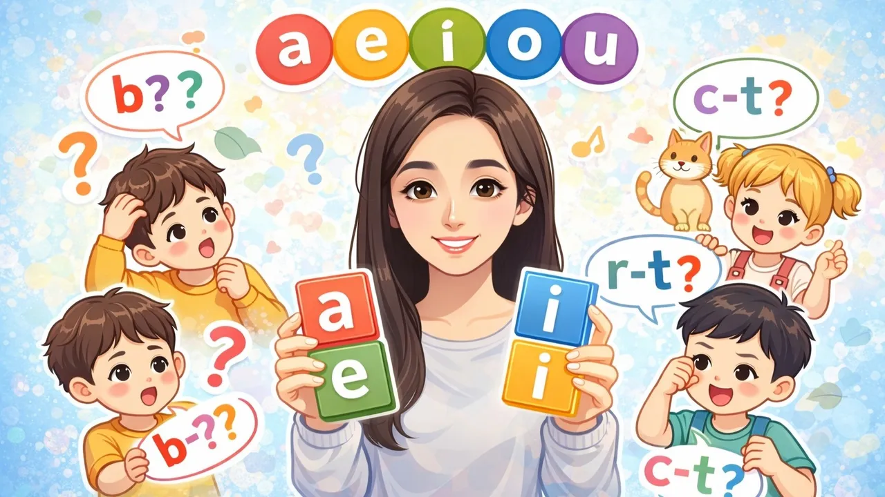 a,e,i,o,u 발음과 단어를 알아보아요!